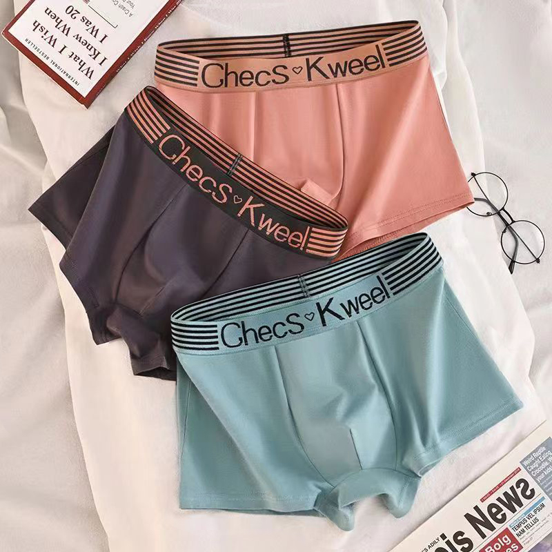 Multi Pack Underwear - 3Pcs Men's Boxer Shorts Cotton Underwear