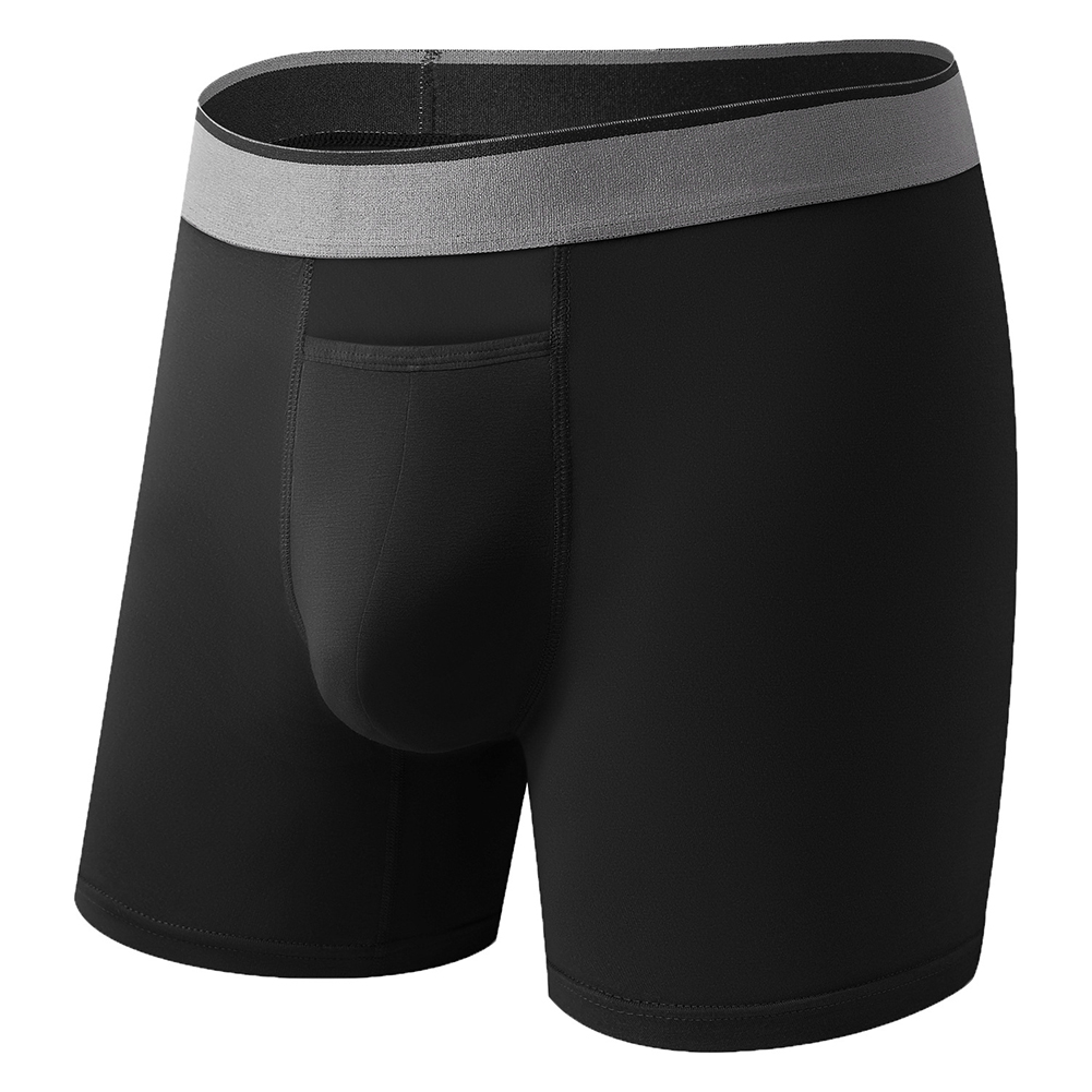 1pc Men Long Leg Shorts Soft U - Long Leg Trunk Men ulasan dan harga