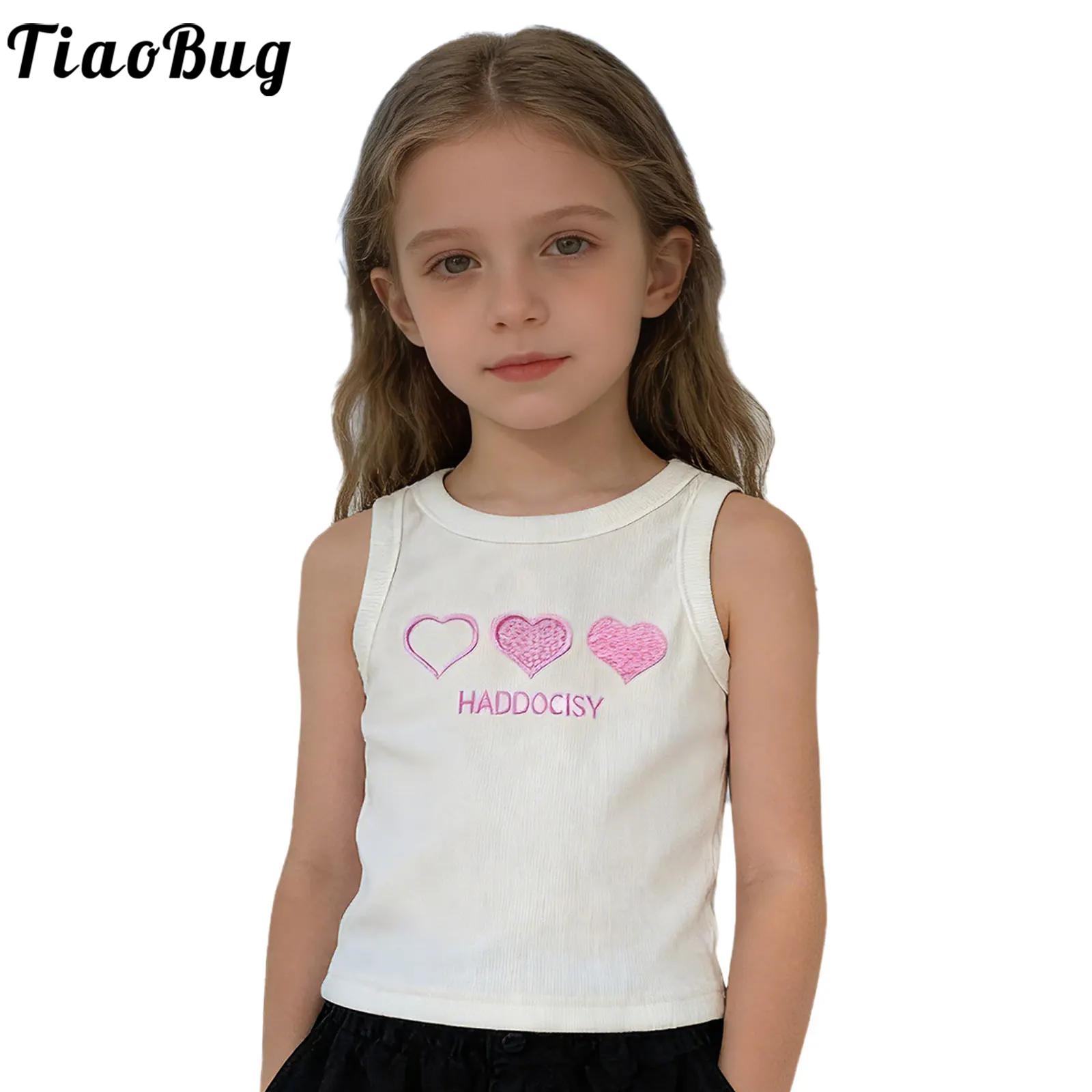 Kids Girls Gym Fitness Exercis - Tank Top Ribbed ulasan dan harga