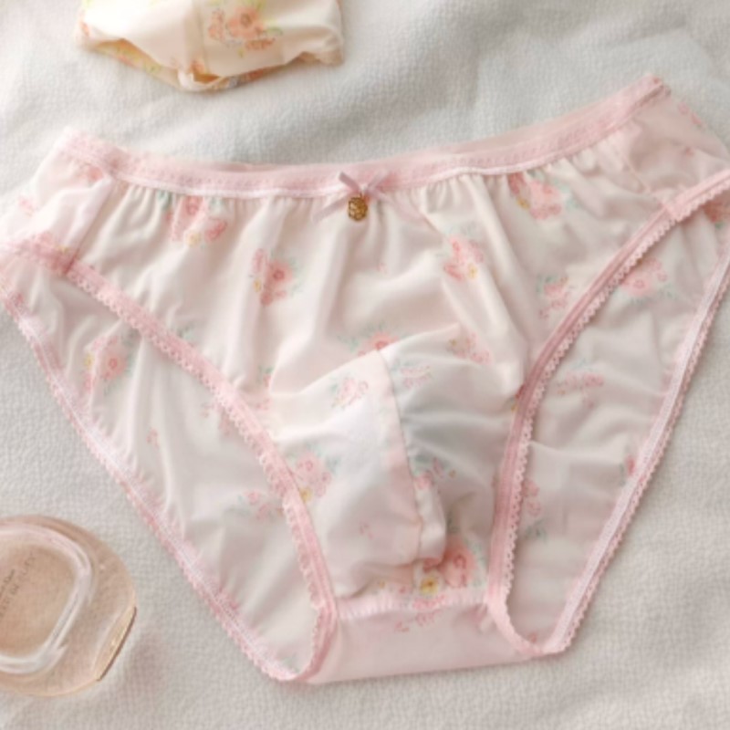 Japanese New Sweet Floral Bow  - Pouch Boxer Pouch ulasan dan harga
