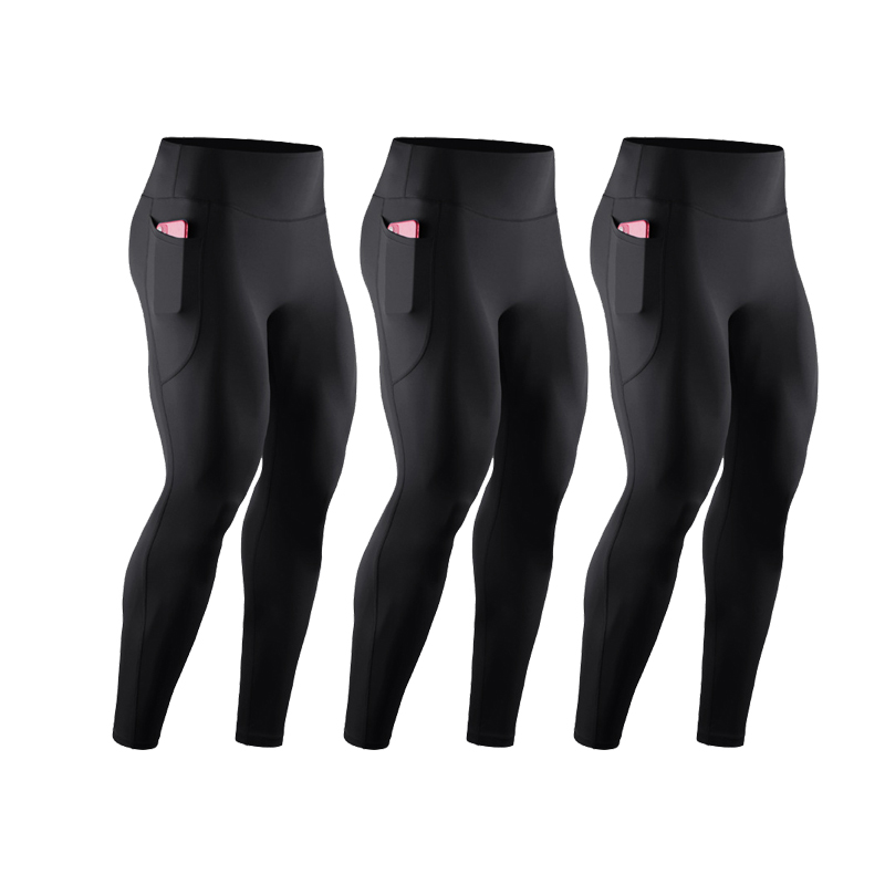 3 Pcs Men High Waist Compressi - Compression Long Pant ulasan dan harga