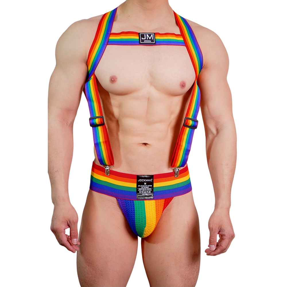 JOCKMAIL Rainbow Body Harness  - Jockstrap Athletic ulasan dan harga