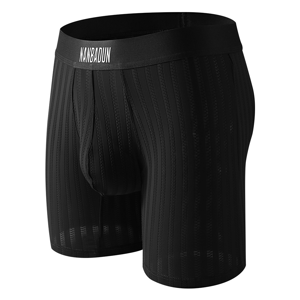 Men Ice Silk Underpants Long L - Long Leg Trunk Men ulasan dan harga