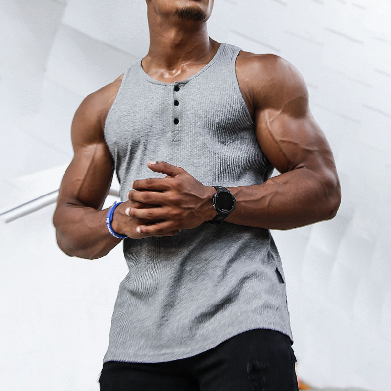 Men’s Ribbed Top Sleeveless He - Undershirt Crew Neck ulasan dan harga