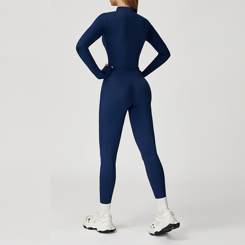 Aiithuug Workout Jumpsuit Zip  - Compression Long Pant ulasan dan harga