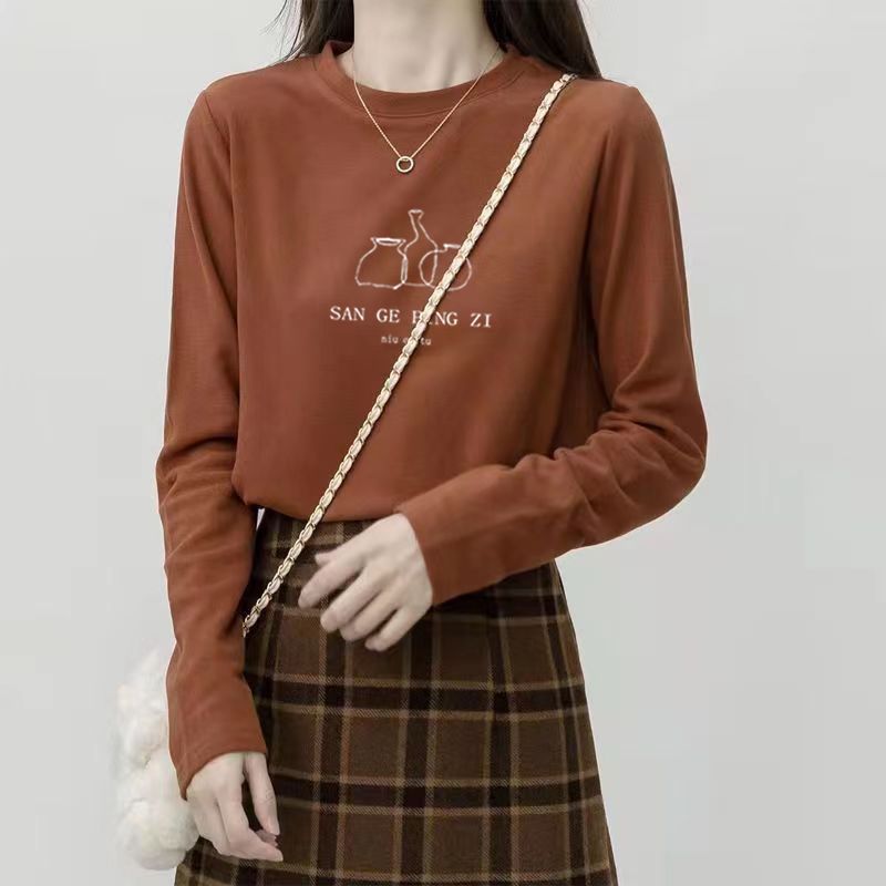 Women Korean Style Crew Neck B - Undershirt Crew Neck ulasan dan harga