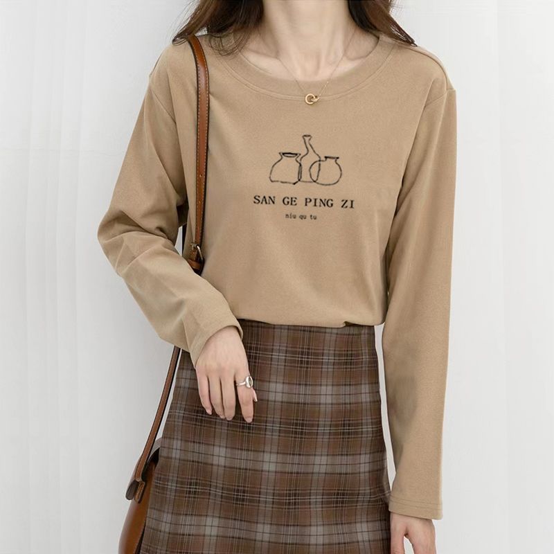 Women Korean Style Crew Neck B - Undershirt Crew Neck ulasan dan harga